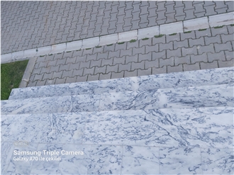 Antelope Grey Polished Marble Stone Steps Stone Risers