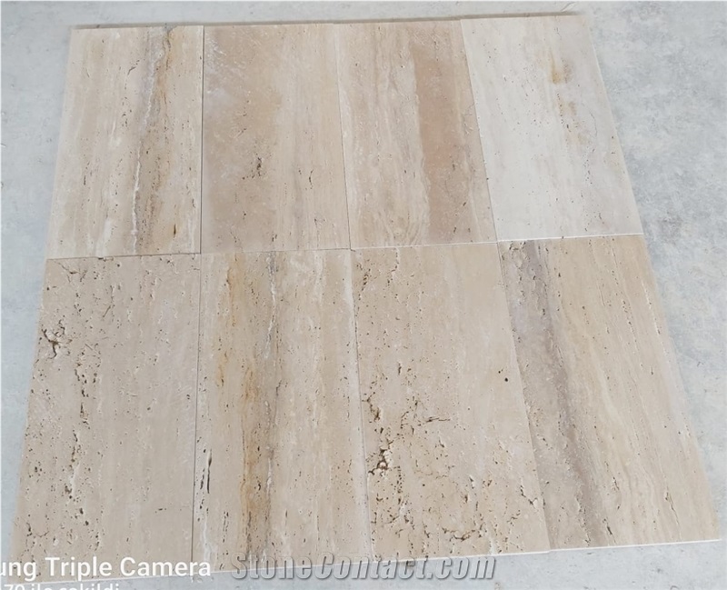 Rustic Vein Cut Honed Travertine Tiles