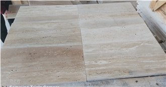 Rustic Vein Cut Honed Travertine Tiles