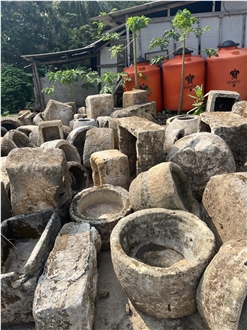Antique Limestone Troughs, Planters