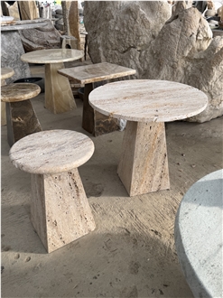 Travertine Coffee Table Set