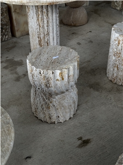 Travertine Stool Decorative Furnitures
