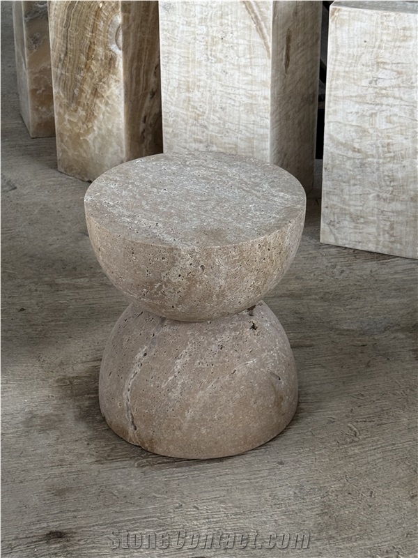 Travertine Stool Decorative Furnitures