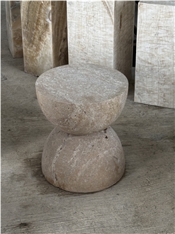 Travertine Stool Decorative Furnitures