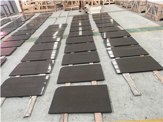 Artificial Black Quartz Vanity Tops Modern