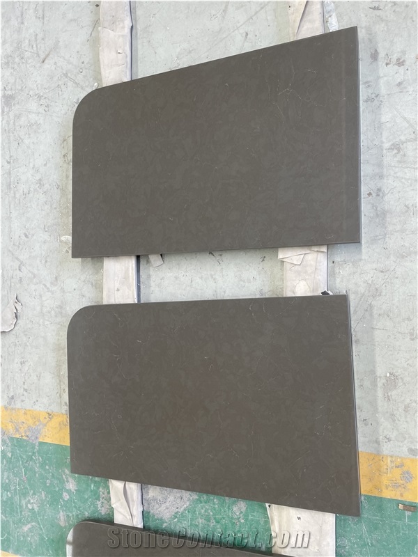 Artificial Black Quartz Vanity Tops Modern