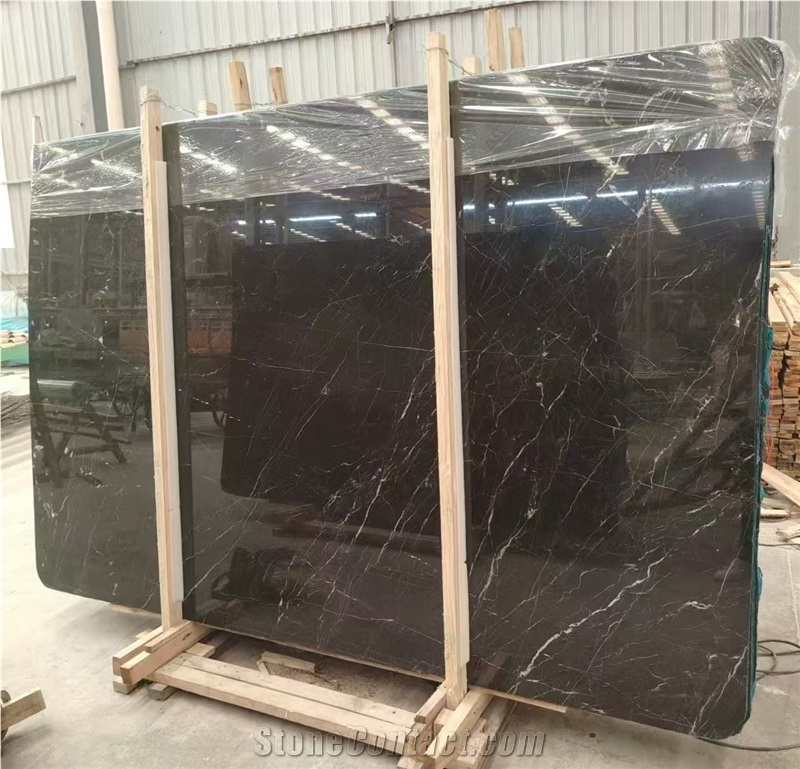 China Gold Jade Marble Slabs Dark Background