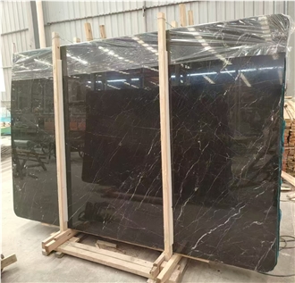 China Gold Jade Marble Slabs Dark Background