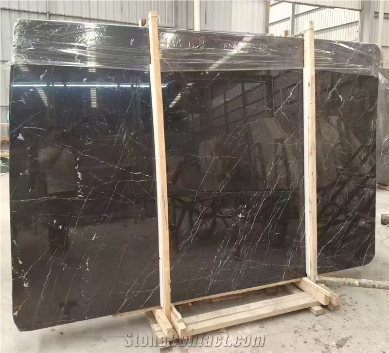 China Gold Jade Marble Slabs Dark Background