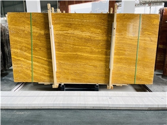 Iran Yellow Travertine Slabs