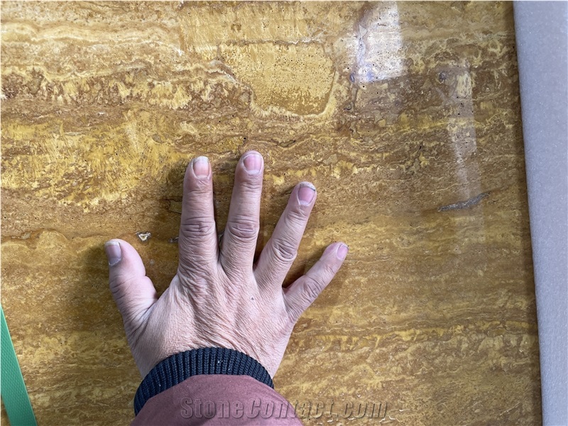Iran Yellow Travertine Slabs
