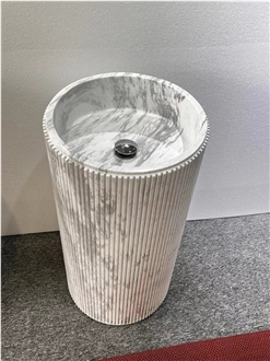 Natural Marble Pedestal Wash Basins Natural Marble Pedestal Wash Basins