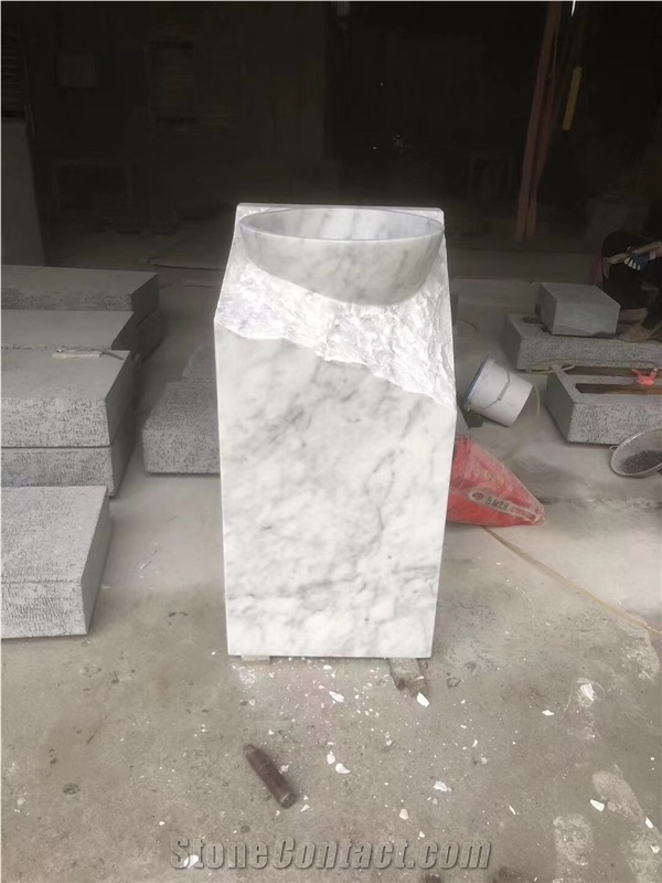 Natural Marble Pedestal Wash Basins
