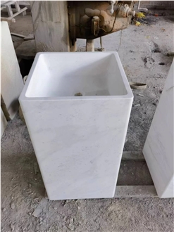 Natural Marble Pedestal Wash Basins