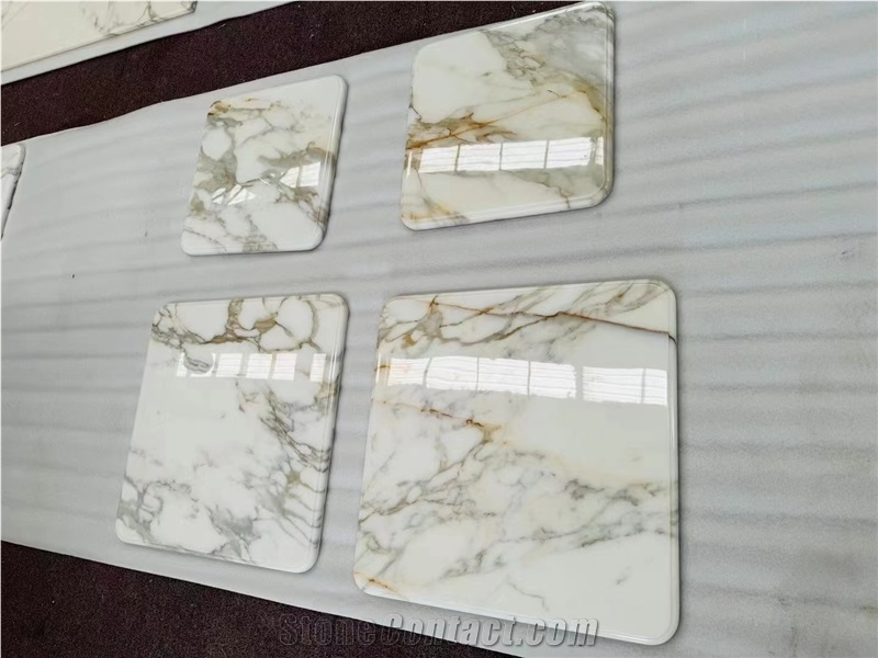 Prefabricated Calacatta Macchia Vecchia Marble Island Countertops