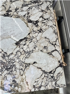 Prefabricated Calacatta Viola Marble Kitchen Island Tops