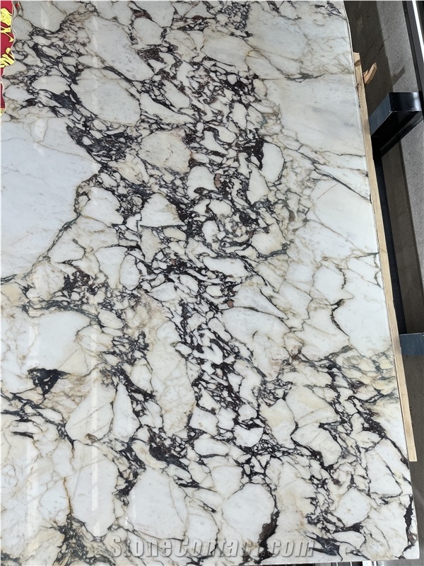 Prefabricated Calacatta Viola Marble Kitchen Island Tops