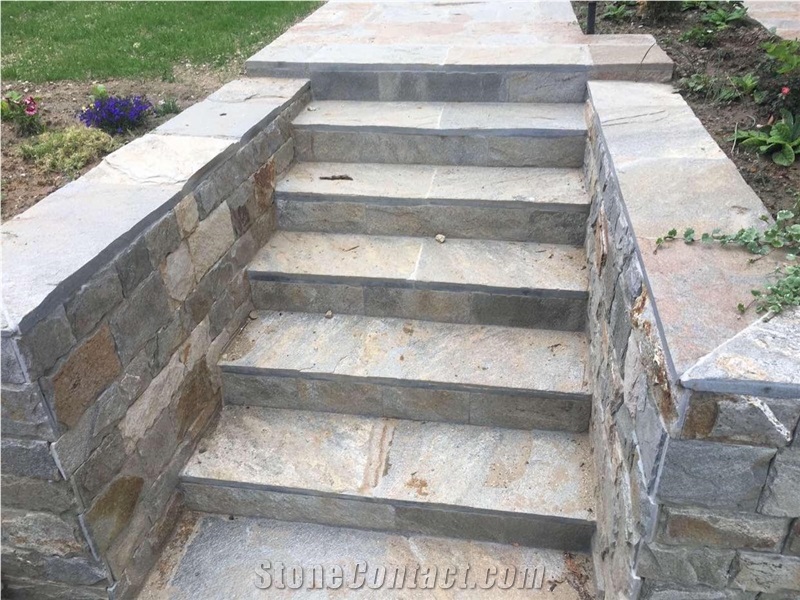 Alpine Silver Grey Gneiss Tiles