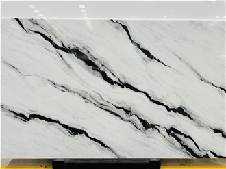 Panda White Nano Stone Slabs