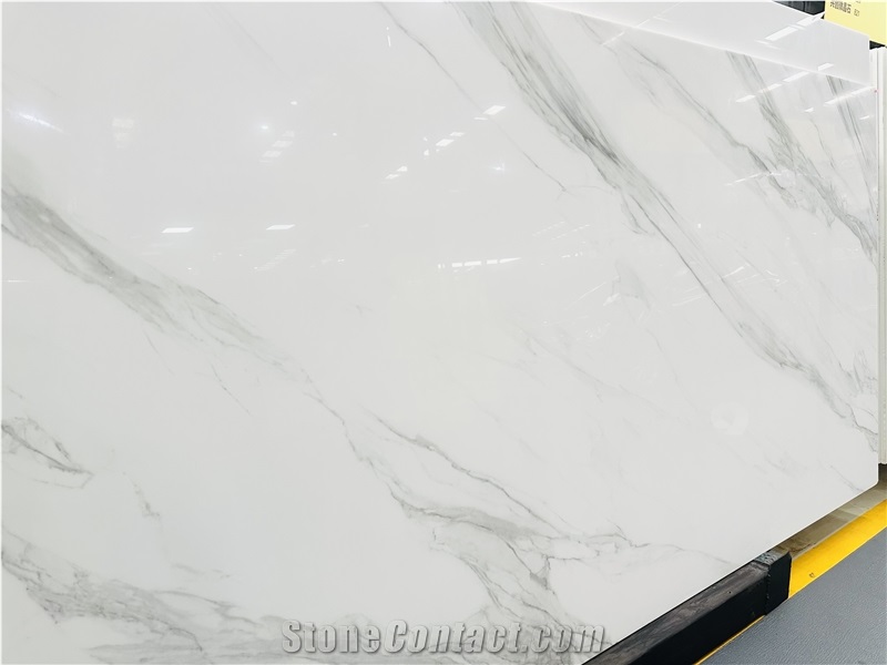 Volakas White Nano Crystallized Glass Slabs