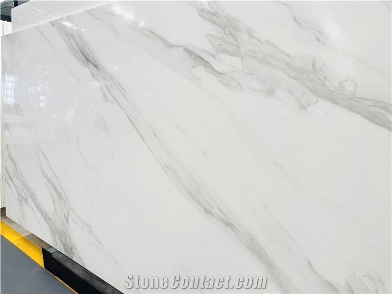 Volakas White Nano Crystallized Glass Slabs