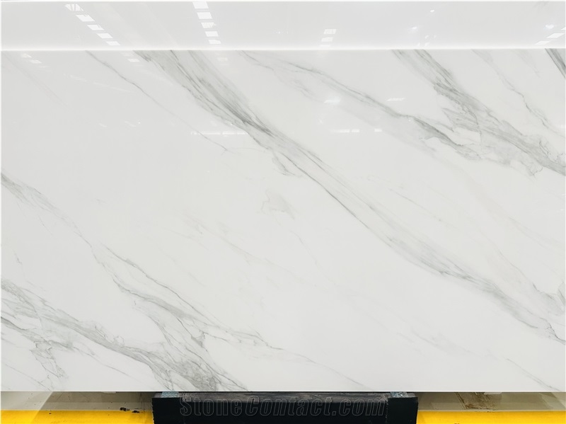 Volakas White Nano Crystallized Glass Slabs