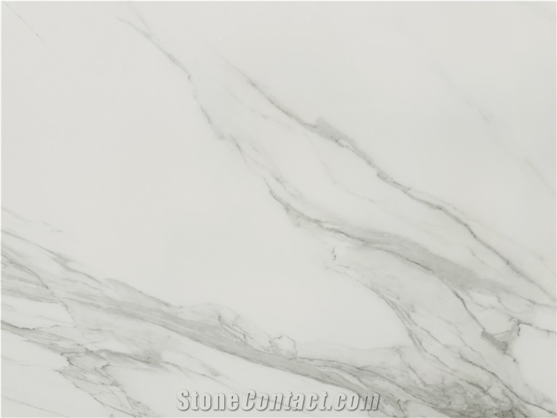 Volakas White Nano Crystallized Glass Slabs