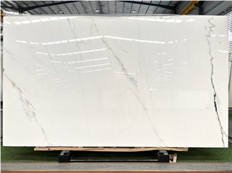Baoxing Grey Flower Marble - East Calacatta White Marble Slabs