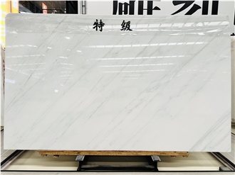 East Ariston White Marble Slab Tiles