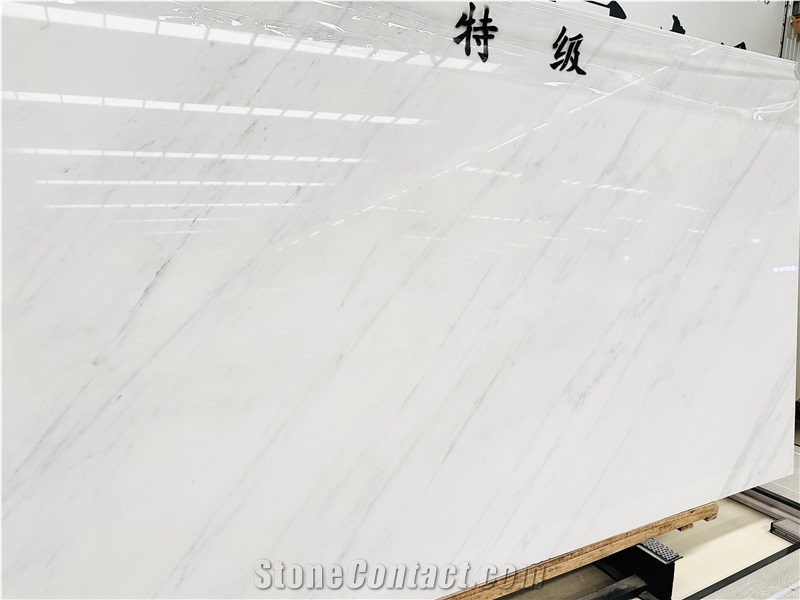 East Ariston White Marble Slab Tiles