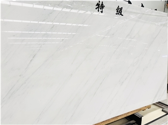 East Ariston White Marble Slab Tiles