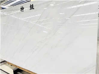 East Ariston White Marble Slab Tiles