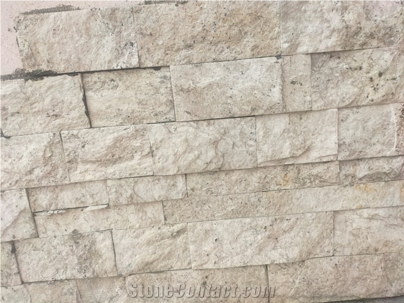 Crystal White Sandstone Split Wall Stone