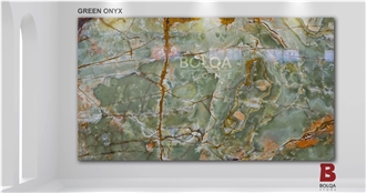 Iran Dark Green Onyx Slabs