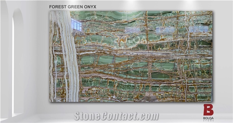 Iran Forest Green Onyx Slabs