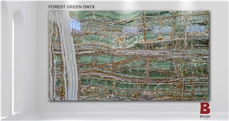 Iran Forest Green Onyx Slabs