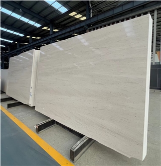 Fossil White Wood Marble Slabs