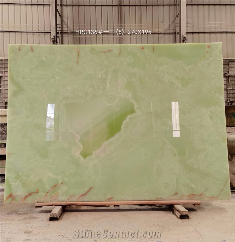 Light Green Onyx Slabs