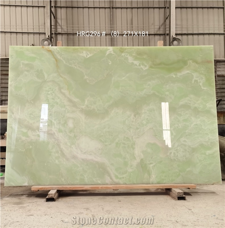 Light Green Onyx Slabs