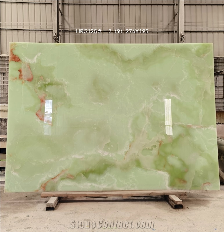Light Green Onyx Slabs