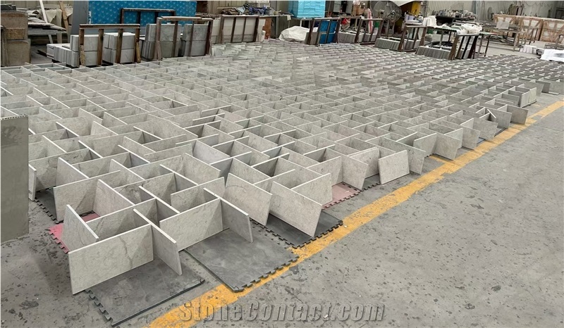 Plain Grey Imperial Marble Floor Tiles