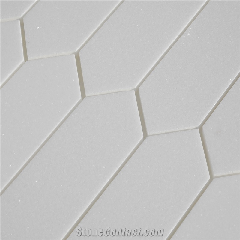 Thassos Marble Mosaic Tiles