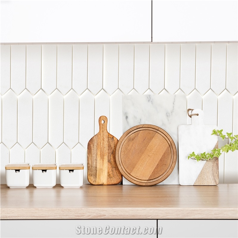 Thassos Marble Mosaic Tiles