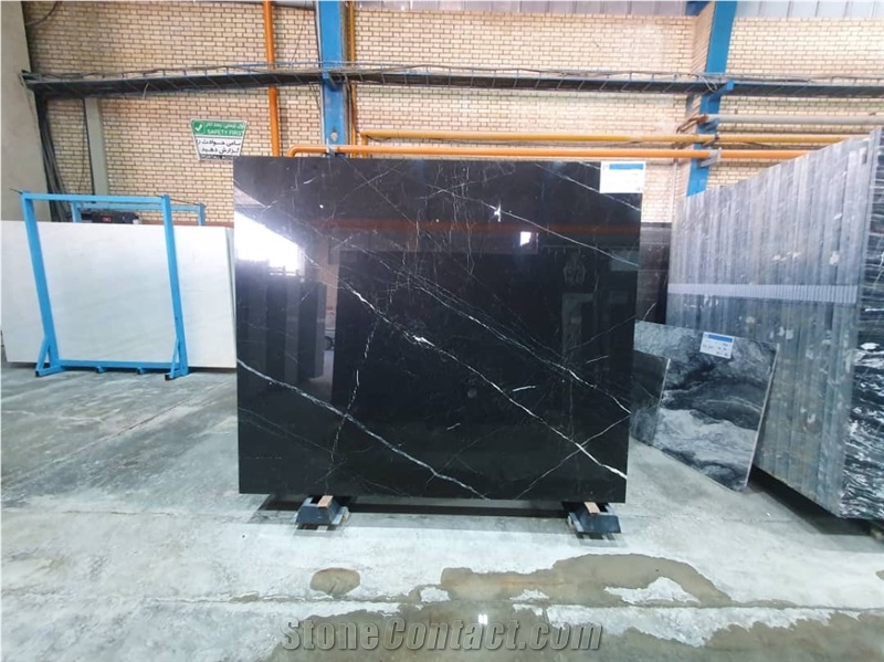 Black Roz Marble Slab And Tiles