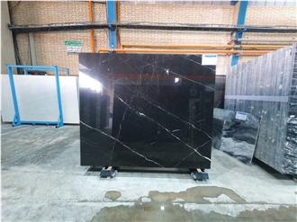 Black Roz Marble Slab And Tiles