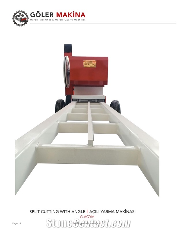 Quarry Wire Saw Split Cutting With Angle G-AOYM