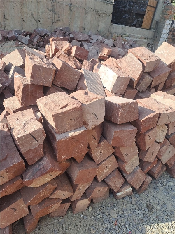 Red Sandstone Cobble Stone