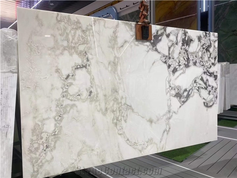 Oyster White Marble Slabs