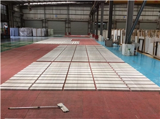 White Wood Grain Marble Polished Floor Tiles