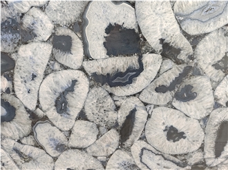 Blue Agate Sintered Stone Slabs For Wall Decor